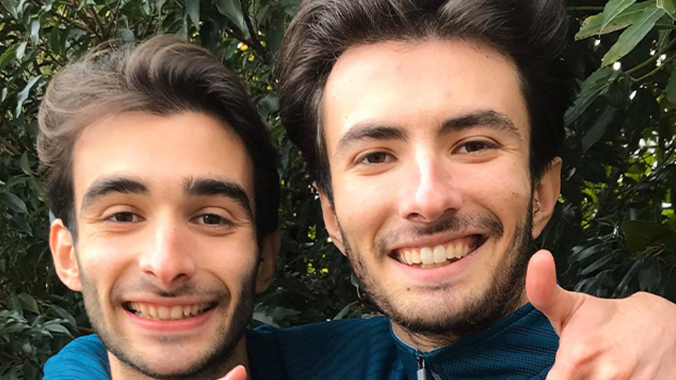 A photo of Dario and Ottavio smiling